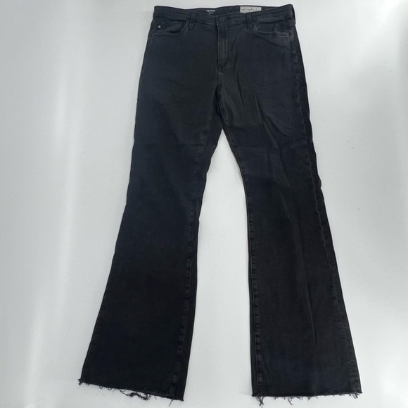 Adriano Goldschmied Anthropologie Black The Angel Boot Cut Jeans Size 32 Women’s - Picture 1 of 6